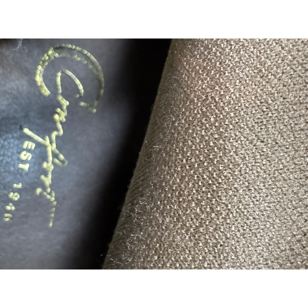 Tan Faux Suede Embroidered Western Cowboy Over the Knee Boots 10W Wide Width - Picture 10 of 11